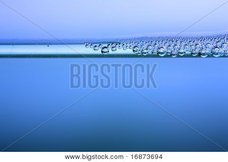 Bolle nel liquido - sfondo natura astratta