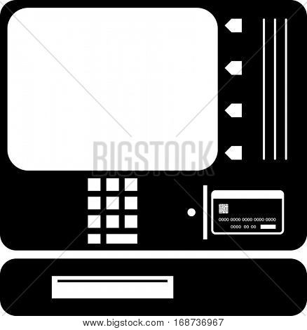ATM Icon Raster Illustration