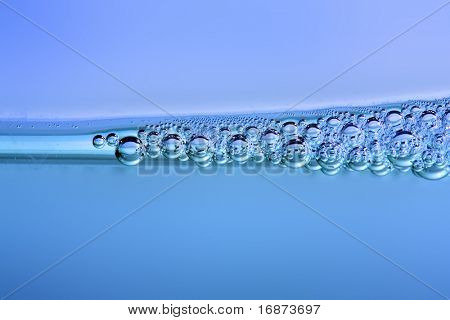 Bolle nel liquido - sfondo natura astratta