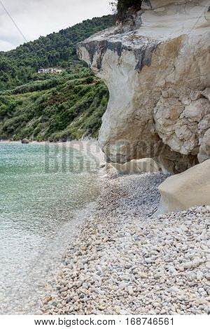 Amazing view of marathia beach at Zakynthos island, Greece