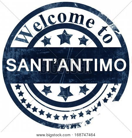 Sant'antimo stamp on white background