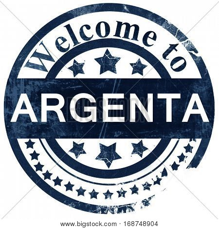 Argenta stamp on white background