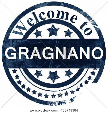 Gragnano stamp on white background
