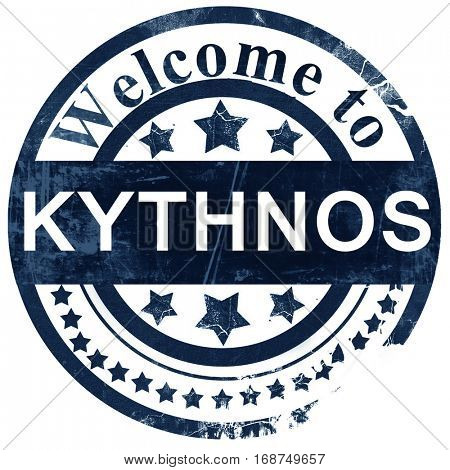 Kythnos stamp on white background