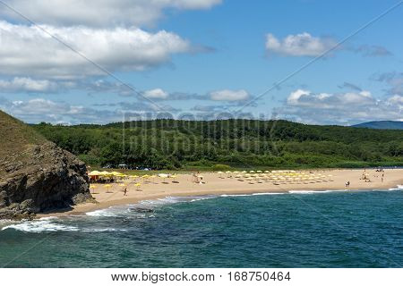 A beach at the mouth of the Veleka River, Sinemorets village, Burgas Region, Bulgaria