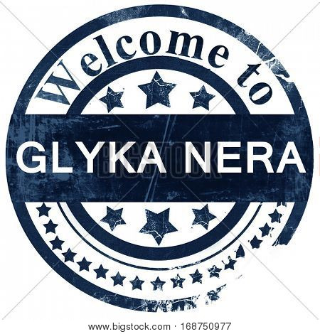 Glyka nera stamp on white background