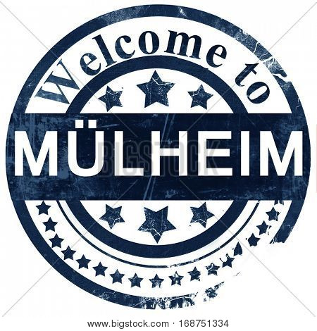 Mulheim stamp on white background