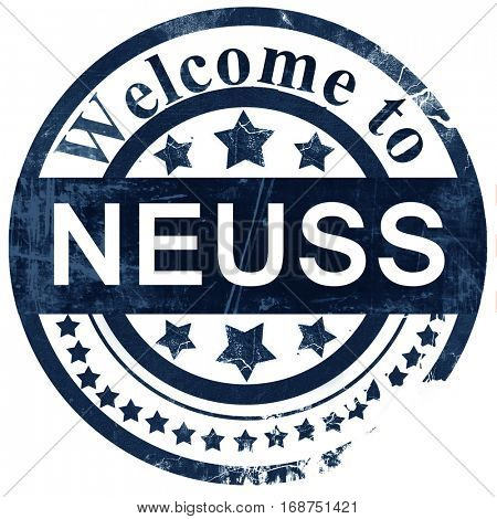 Neuss stamp on white background