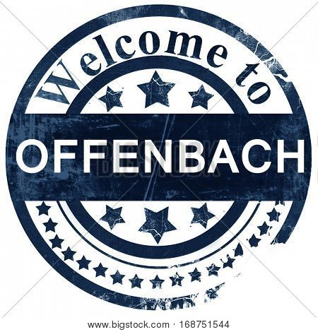 Offenbach stamp on white background