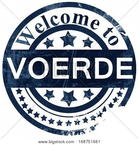 Voerde stamp on white background