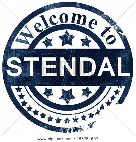 Stendal stamp on white background
