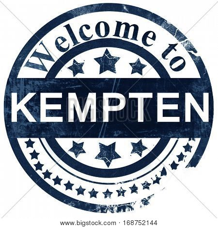 Kempten stamp on white background