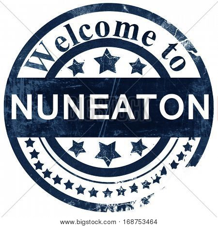 Nuneaton stamp on white background