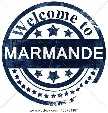 marmande stamp on white background