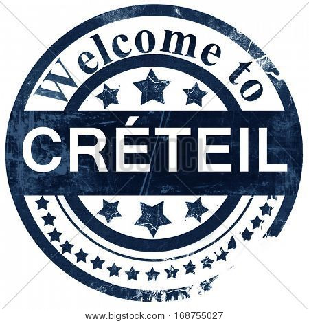 creteil stamp on white background