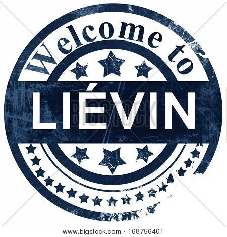 lievin stamp on white background