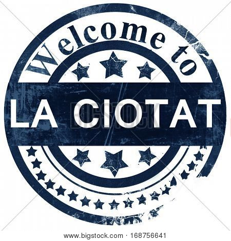 la ciotat stamp on white background