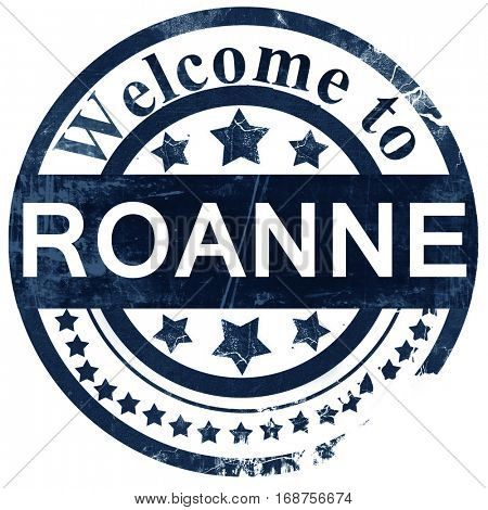roanne stamp on white background
