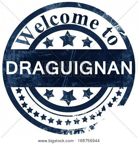 draguignan stamp on white background