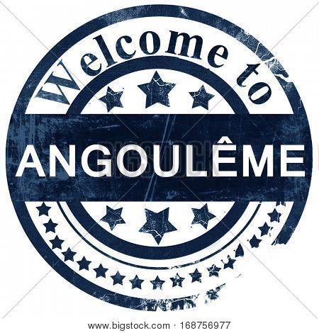 angouleme stamp on white background