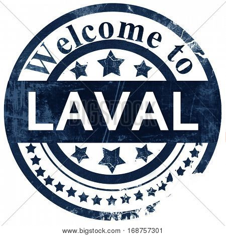 laval stamp on white background
