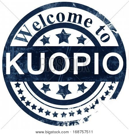 Kuopio stamp on white background