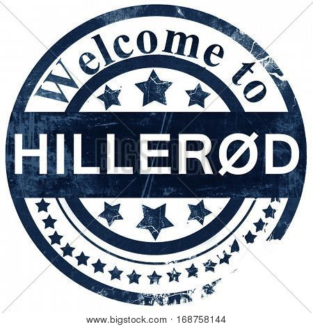 Hillerod stamp on white background