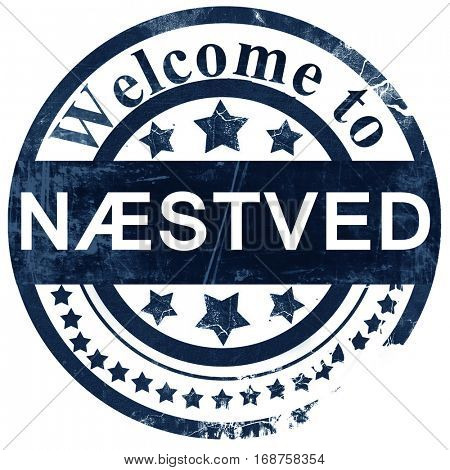 Naestved stamp on white background