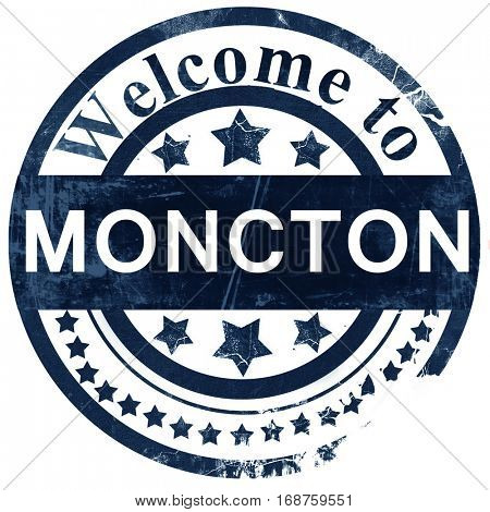 Moncton stamp on white background