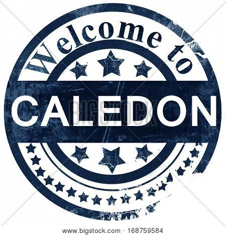 Caledon stamp on white background