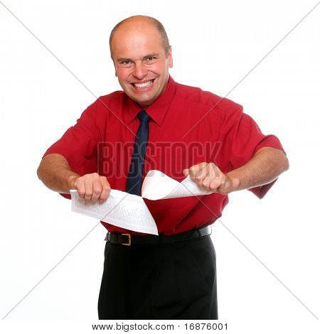Vred senior manager ripping dårlig kontrakt.