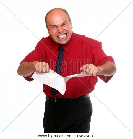 Vred senior manager ripping dårlig kontrakt.