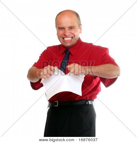 Vred senior manager ripping dårlig kontrakt.