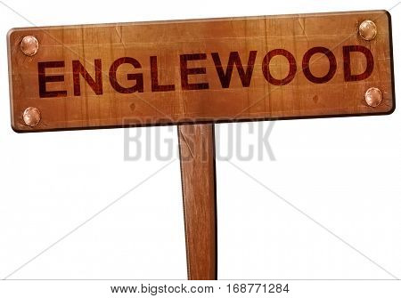 englewood road sign, 3D rendering
