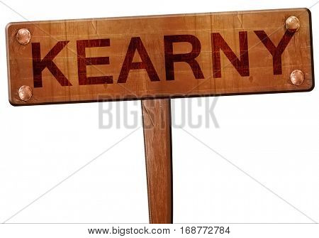 kearny road sign, 3D rendering