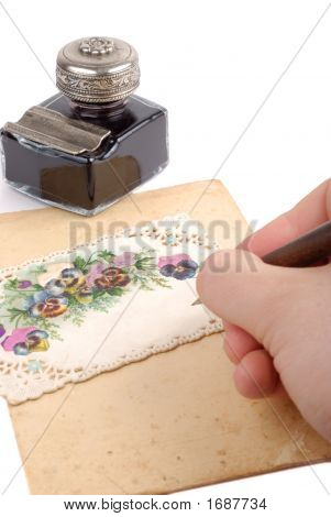 Skrivning Postacard