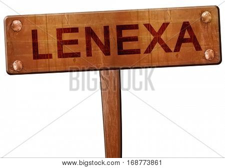 lenexa road sign, 3D rendering