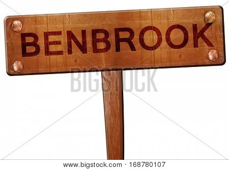 benbrook road sign, 3D rendering
