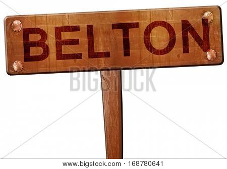 belton road sign, 3D rendering