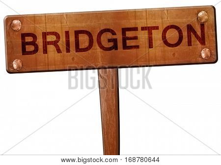 bridgeton road sign, 3D rendering