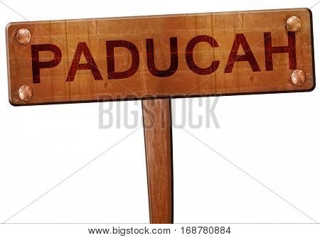 paducah road sign, 3D rendering