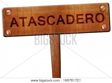 atascadero road sign, 3D rendering