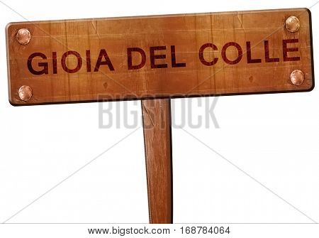Gioia del colle road sign, 3D rendering