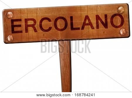 Ercolano road sign, 3D rendering