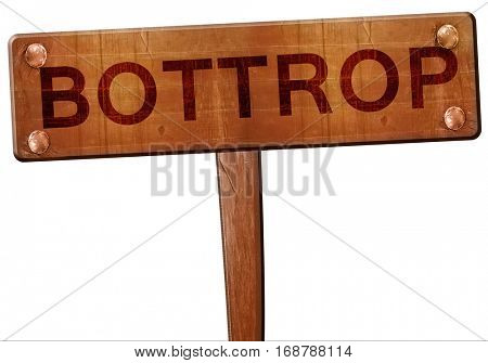 Bottrop road sign, 3D rendering