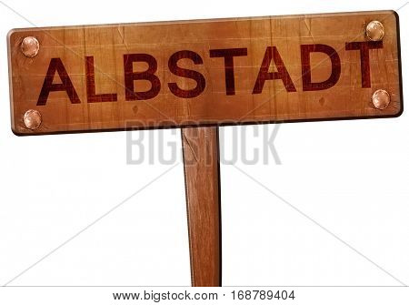 Albstadt road sign, 3D rendering