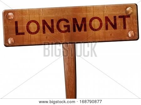 longmont road sign, 3D rendering