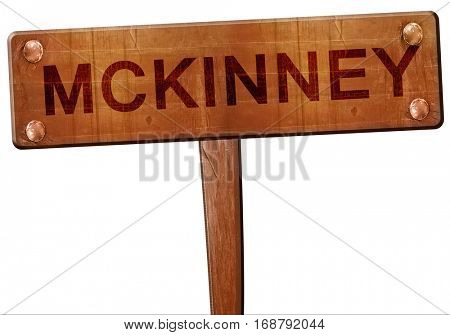 mckinney road sign, 3D rendering