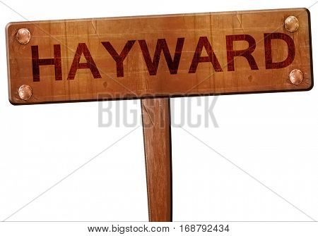 hayward road sign, 3D rendering