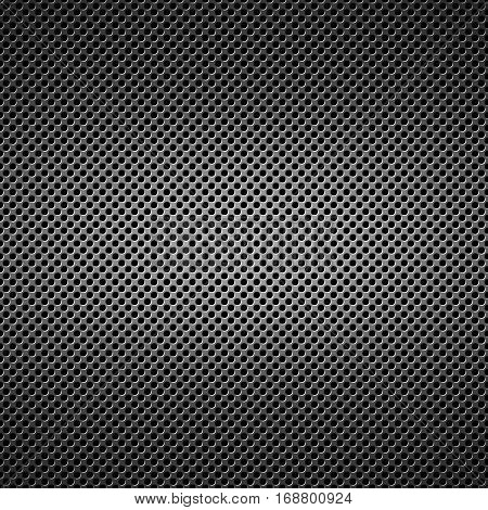 Abstract modern grey perforated metal plate textured material design for background graphic design